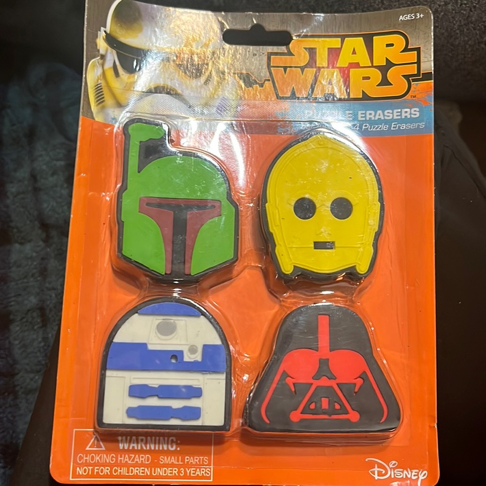 Star Wars erasers